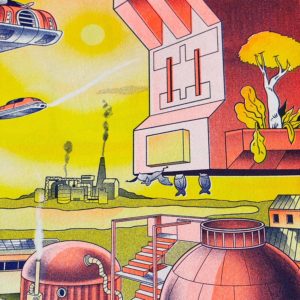 affiche riso éco techno
